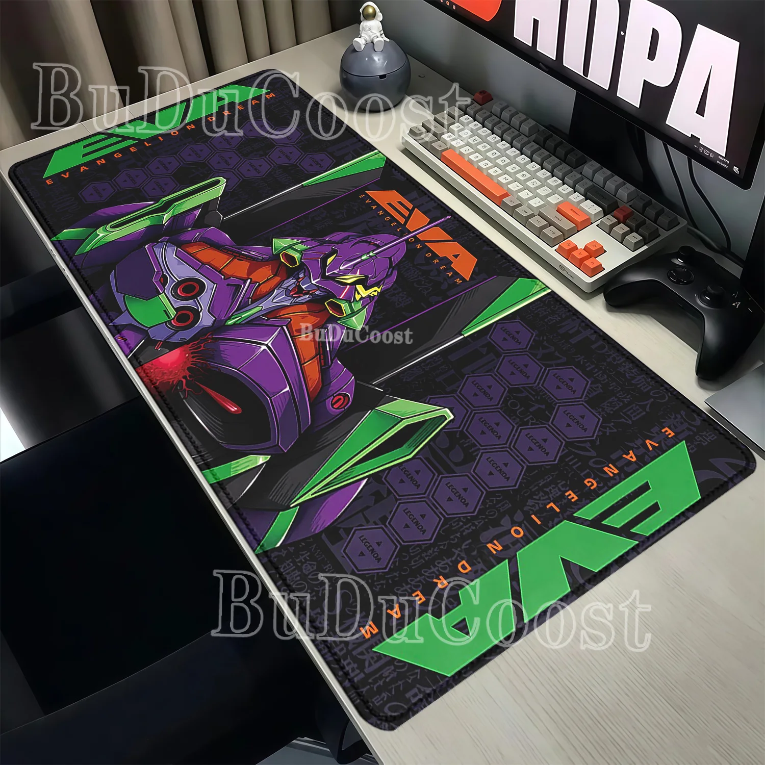 Pc Gaming Evangelion - 마우스 패드 Evangelione EVA 01 대형