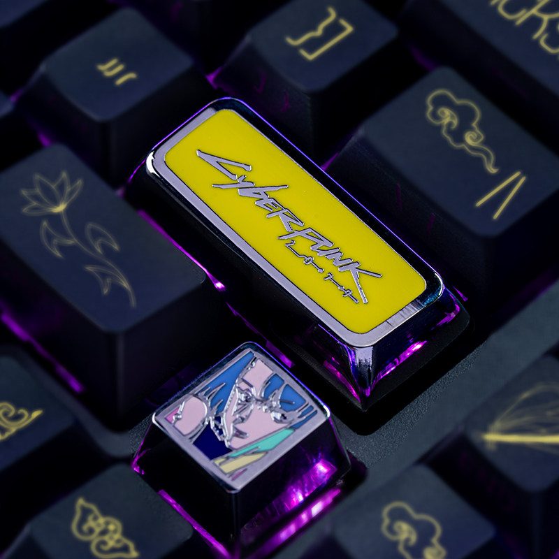 Japan Pc Gaming - 애니메이션 키캡 사이버펑크 2077 테마 기계식