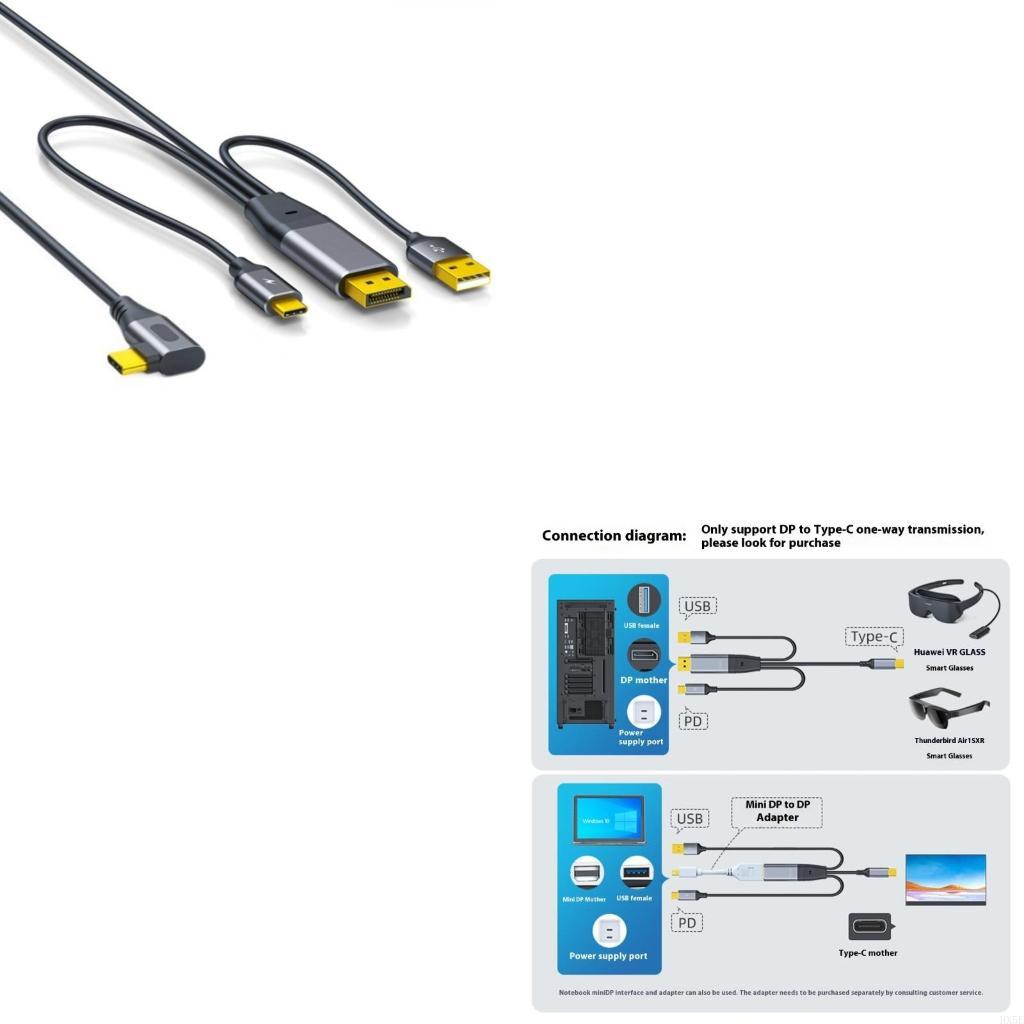 Pc Zotac Gaming - USB C to DisplayPort 4K@60Hz 케이블