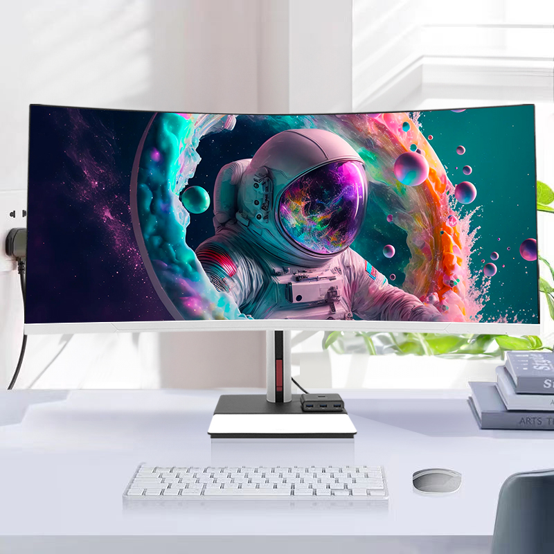 Pc Gaming Core I7 - 34인치 4K 커브드 스크린 데스크탑 컴퓨터