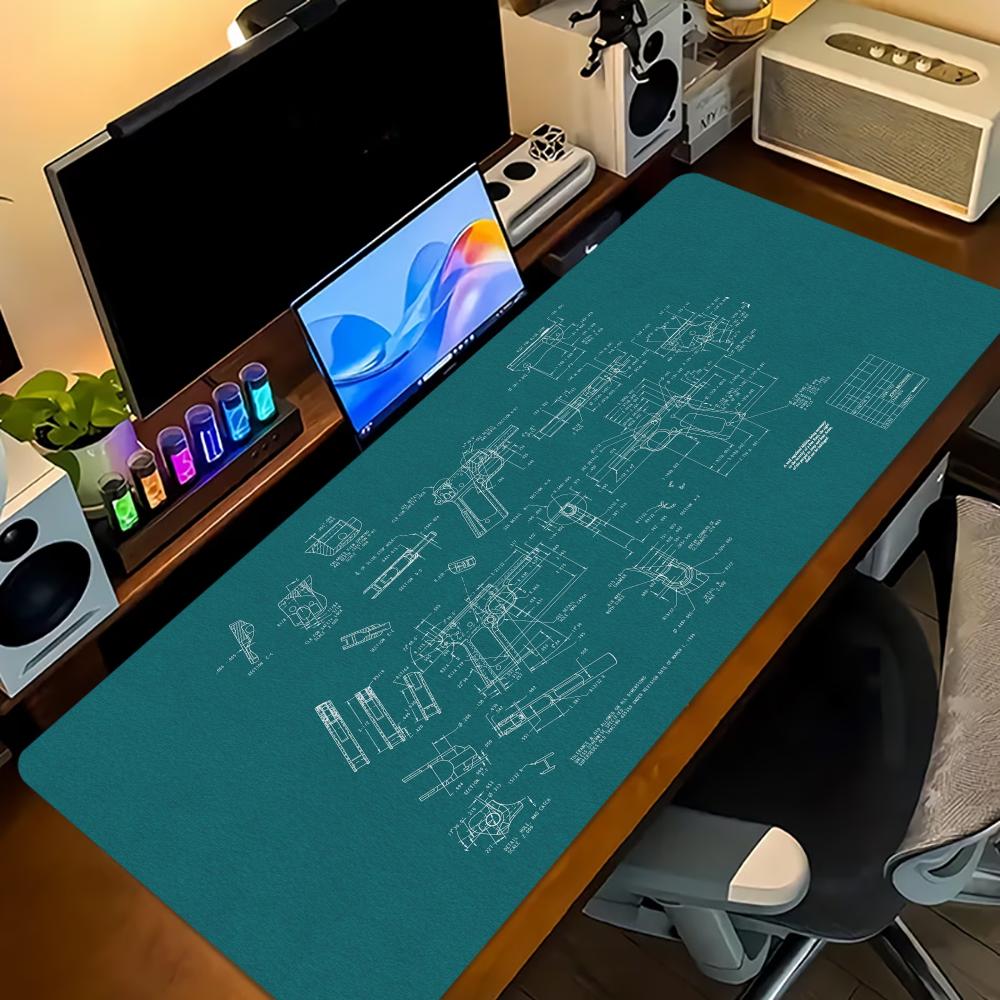 항공기 설계도 그림이 그려진 확장형 게이밍 마우스 패드 - Pc Gaming Drawing 리뷰 및 가격