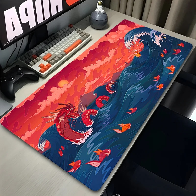 거대한 파도 일본 애니메이션 마우스 패드 노트북 G-g - Japan Pc Gaming 리뷰 및 가격