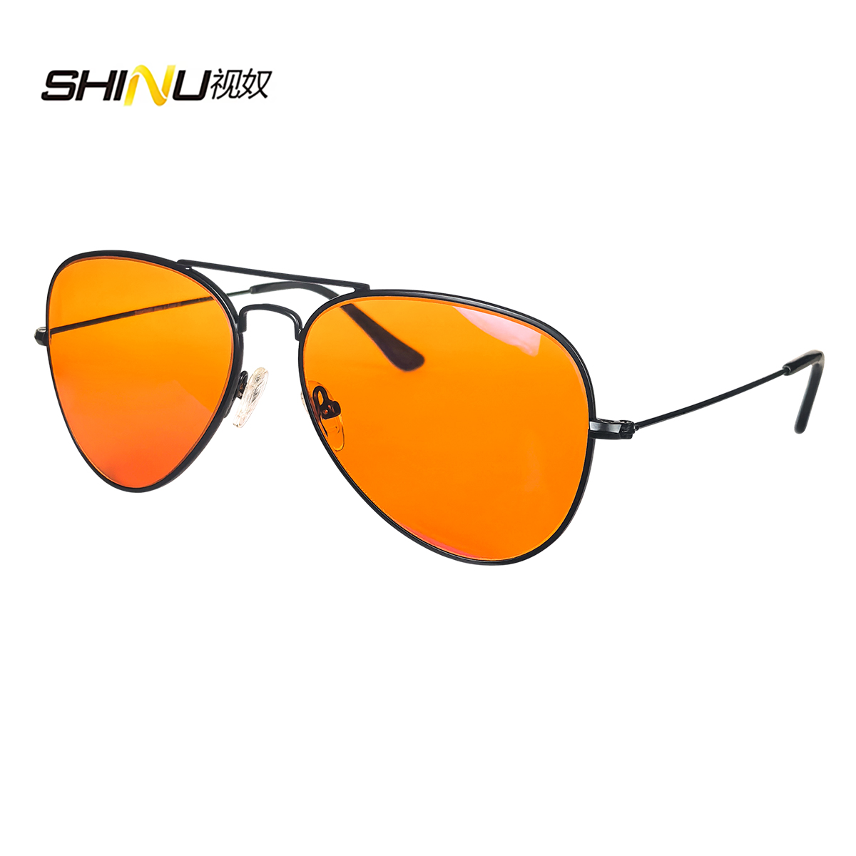 SHINU 빨간색 렌즈 안경 남성용 오렌지 렌즈 안경  - Gaming Glasses Blue Light 리뷰 및 가격