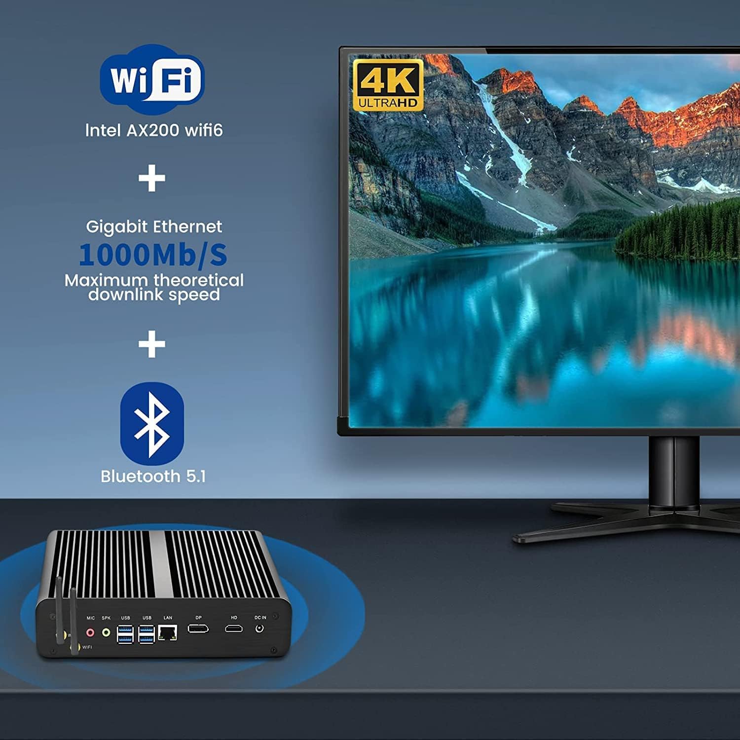 파타커 12세대 알더레이크 팬리스 미니 PC 인텔 코어 - Pc Gaming On Wifi 리뷰 및 가격