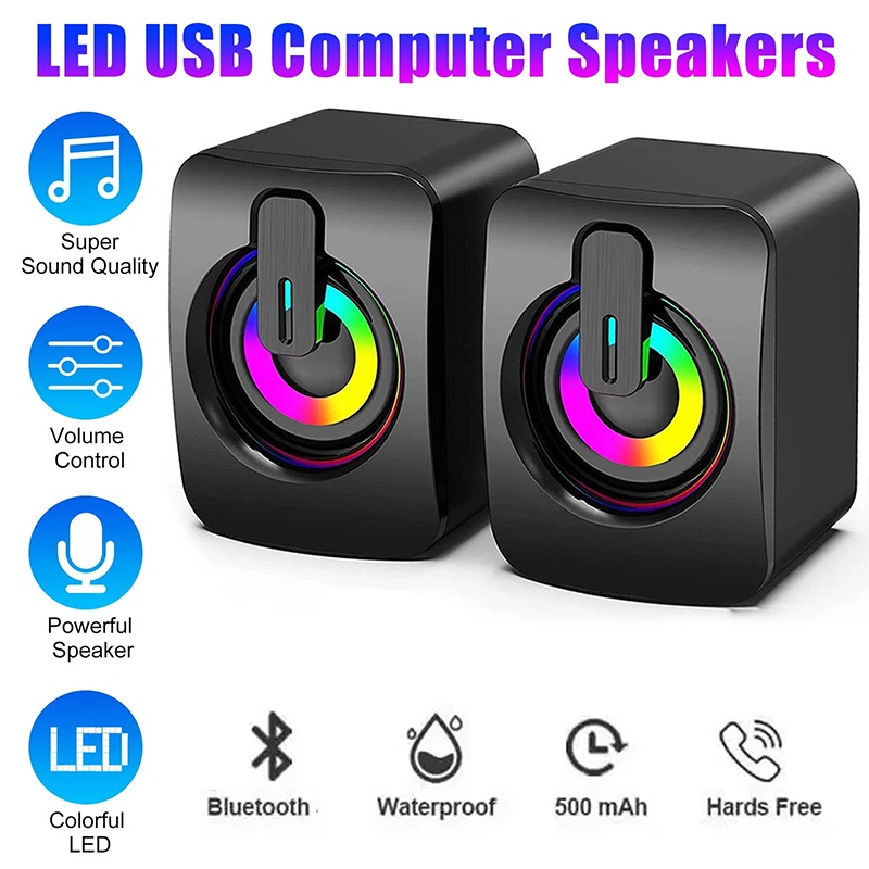 미니 컴퓨터 스피커 볼륨 조절 스테레오 사운드 LED  - Pc Gaming Compact 리뷰 및 가격