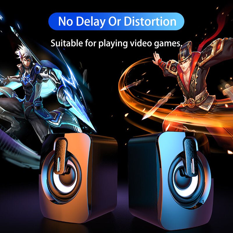 미니 컴퓨터 스피커 볼륨 조절 스테레오 사운드 LED  - Pc Gaming Compact 리뷰 및 가격